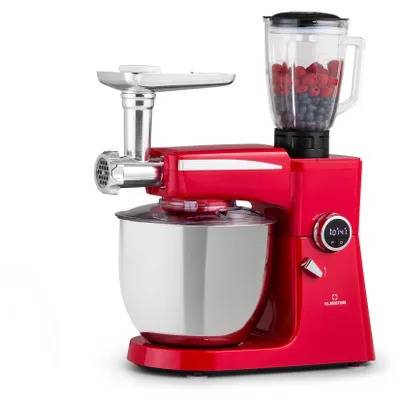 Produktbild von Klarstein Küchenmaschine, Universalküchenmaschinen, 3-in-1 Küchenmaschinen, Rührgeräte & Mixer, Teigmaschine mit Fleischwolf, Küchenmaschine , 2000 Watt Teigmaschine Knetmaschine 10L Schüssel