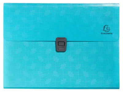 Produktbild von Exacompta 5x Fächermappe 33x25 cm RC-PP, Pop'N Co - Cyan - 55299E