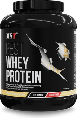 Produktbild von Protein Best Whey + Enzyme  900g Banana yogurt