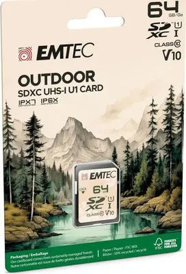 Produktbild von CARD Emtec 64GB UHS-I U1 V10 Outdoor
