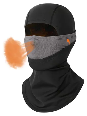 Produktbild von Sturmhaube Balaclava Winddicht Skimaske Doppellagig Atmungsaktiv Schwarz