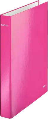 Immagine prodotto di Leitz 4241-00-23 4241 Raccoglitore ad anelli WOW, A4 maxi, PP, 2 anelli Ø25 mm, rosa metallizzato