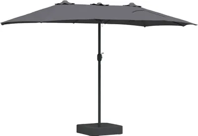 Produktbild von Garten-Sonnenschirm Anthrazit 385 x 209 x 244 cm