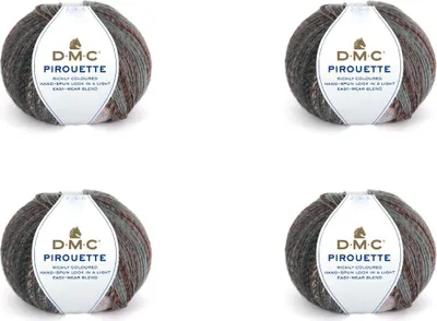 Produktbild von 4x DMC Pirouette – ein weiches und pflegeleichtes Garn aus 100 %.Polyacryl (Farbe 801)