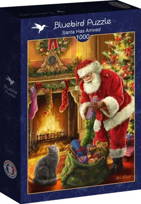 Zdjęcie produktu dla Układanka świąteczna Bluebird Santa Has Arrived - 1000 elementów