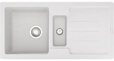 Produktbild von Franke Smart Strata Einbauspüle Fragranitspüle STG 651-86 Glacier Handbedienung  ab 60 cm 114.0338.310 - inkl.