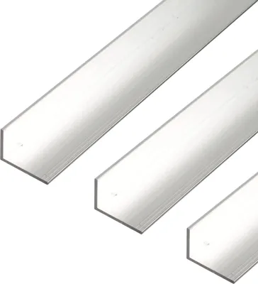 Produktbild von Alberts Winkelprofil | Aluminium, natur | 1000 x 40 x 20 mm | 3er Set