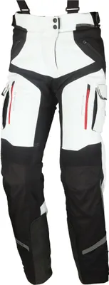 Produktbild von Modeka Panamericana Damen Motorrad Textilhose, hellgrau/schwarz, 34