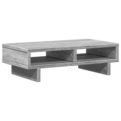 Zdjęcie produktu dla vidaXL Podstawa pod monitor szara Sonoma 50x27x15 cm Materiał drewnopochodny