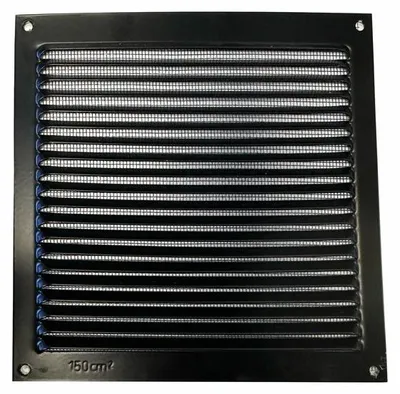 Image de Grilles d'aeration aluminium vernis, L.17 x l.17 cm