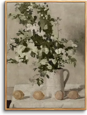 Image de Décoration murale vintage en toile, motif floral, 30x40 cm, pour la décoration murale