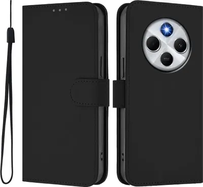 Obrázok produktu pre Puzdro pre Xiaomi Redmi 14C / Xiaomi Poco C75 - Peňaženkové puzdro s šnúra Phonesta Soft Skin - Čierna