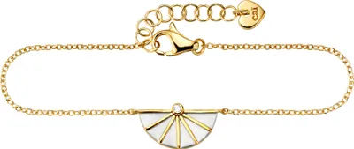 Produktbild von cai Fußkette 925/- Sterling Silber bicolor 22+3cm