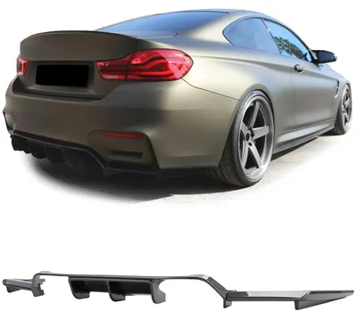Produktbild von Diffusor CARBON OPTIK für BMW M3 F80 / M4 F82 F83 ab 2014 Heckdiffusor