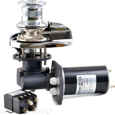 Produktbild von Lofrans X1 Ankerwinde vertikal, Ø 6 mm, Kette, mit Spill, Bronze verchromt ,12V, 500W