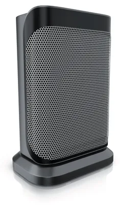 Immagine prodotto di Riscaldatore ceramico Brandson da 1500 W con oscillazione, 2 livelli di riscaldamento da 830 e 1500 Watt, termostato regolabile, silenzioso ventilatore riscaldante con 47 dB, colore grigio