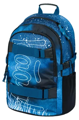 Produktbild von Baagl Schulrucksack Jungen Teenager Skateboard Rucksack - Skate Steel