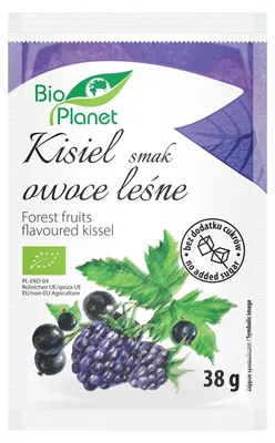 KISIEL O SMAKU OWOCÓW LEŚNYCH Z OWOCAMI JAGODOWYMI BIO 38 g - BIO PLANET