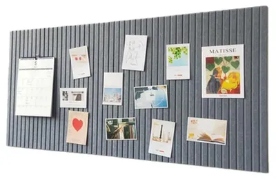 Produktbild von Filzpinnwand Memoboard Pinnwand - 60 x 40 cm - 9 mm - Grau - Selbstklebend