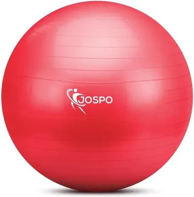 Produktbild von Übungsball 55-85cm blauw/rot/schwarz, bis 350kg, Yogaball, Pilates