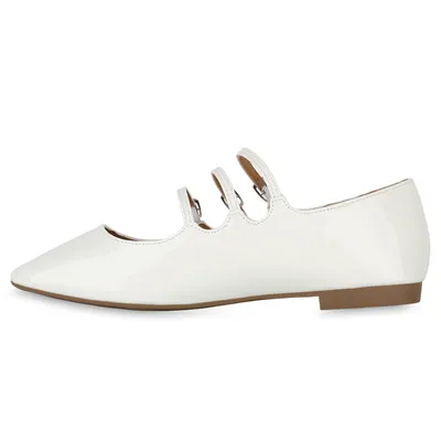 Produktbild von VAN HILL Damen Riemchenballerinas Ballerinas Klassisch Freizeit Schuhe 841167, Farbe: Weiß, Größe: 37