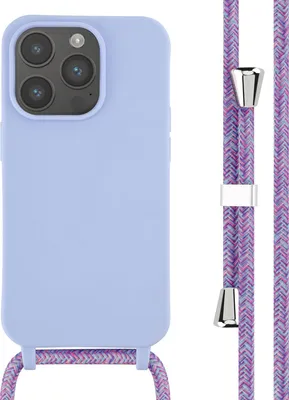 Image de imoshion Étui en silicone avec dragonne pour l'Apple iPhone 14 Pro - Violet