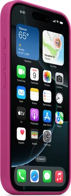 Produktbild von Apple iPhone 16 Pro Silikon Case mit MagSafe – Fuchsia, Cover, Apple, iPhone 16 Pro, 16 cm (6.3"), Fuchsie