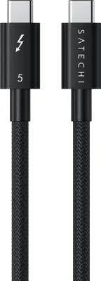 Produktbild von Satechi, USB-C zu USB-C Kabel 1m Thunderbolt 5 240W, Schwarz