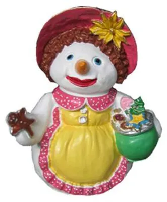Immagine prodotto di Pupazzo di neve Figura Statua Decorazione Scultura 32cm Inverno Nuove Statue Nuovo