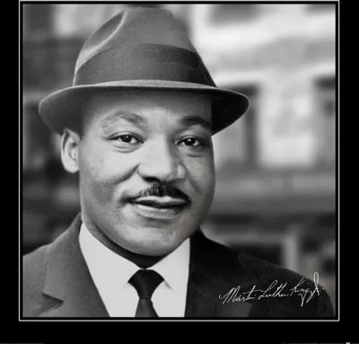 Produktbild von Martin Luther King Jr. Kunstdruck Bild - Portrait 1964 (70 x 70 cm)