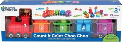 Productafbeelding van Learning Resources Graaf & Kleur Choo Choo Interactief Trein Leren Speelgoed 21 - Stukken Spelen Set