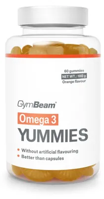 Produktbild von GymBeam - Omega 3 Yummies, 60 Kapseln