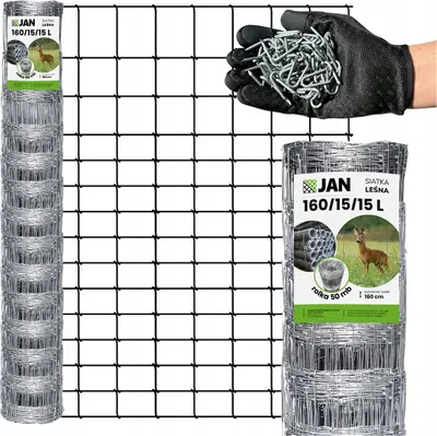 Produktbild von Wildschutzzaun - 160/15/15 - 50 m - Verzinkt - Wetterfest - Robuste Konstruktion - Einfache Montage
