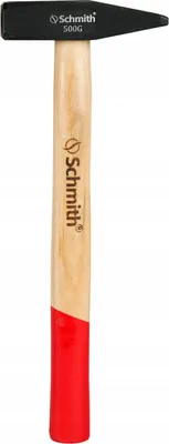 Image de Marteau de forgeron Schmith, 500 g, manche en bois, outil professionnel pour l'artisanat, la construction, l'atelier et l'industrie
