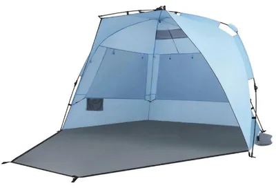 Obrázek produktu pro Plážový stan pro 3-4 osoby NP12652, 278 x 140 x 142 cm, modro/šedý