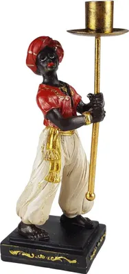 Produktbild von Skulptur Figur Kerzenleuchter Kerzenständer Kerzenhalter Vassal farbig