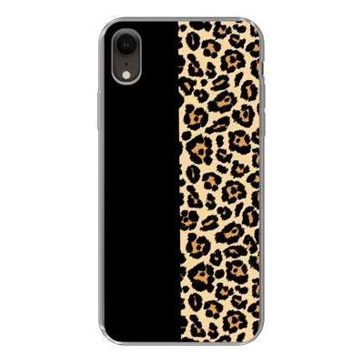 Produktbild von MuchoWow® Handyhülle Schutzhülle Hülle für iPhone XR Panther Druck - Design - Tiere Silikon Softcase Handy Hülle - Schutzdeckel