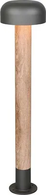Produktbild von Stehlampe, Außenleuchte, Aluminium, holzfarben, H 84,5 cm
