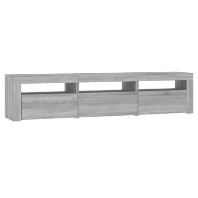 Produktbild von TV-Schrank mit LED-Leuchten Grau Sonoma 180x35x40 cm