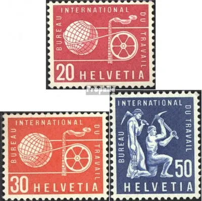 Produktbild von Briefmarken Schweiz 1960 Mi ILO100-ILO102 (kompl.Ausg.) postfrisch Sondermarken