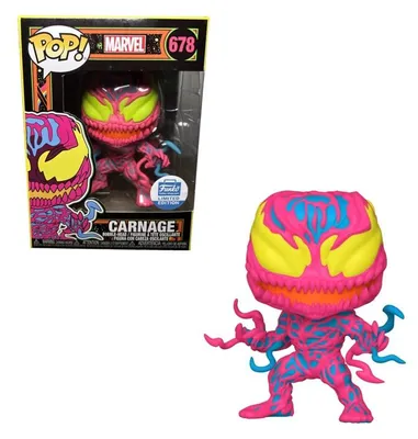 Produktbild von Funko Pop! Marvel: Carnage #678 Funko Exclusive Blacklight