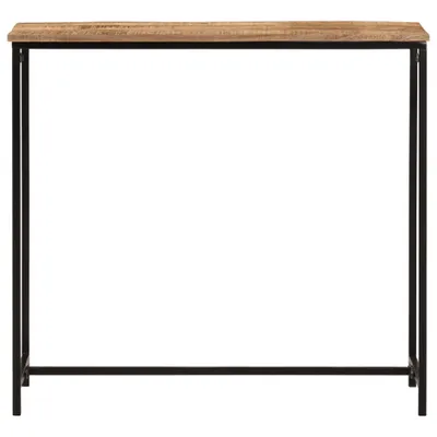 Immagine prodotto di Tavolo Consolle 80x30x74 cm in Legno Massello di Mango e Ferro