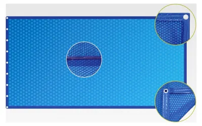 Produktbild von Ovalform Luftpolsterabdeckung 400µ mit Randverstärkung 350 x 700 cm