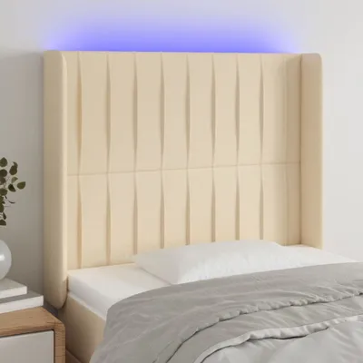 Produktbild von "2024"cloris LED Kopfteil Creme 93x16x118/128 cm Stoff - Kopfteile CHY61907109