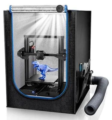 Obrázek produktu pro 3D tiskárna kryt pro modely ANYCUBIC Kobra 3/2 Neo/2 Pro, Creality Ender 3/Ender 3 Pro/Ender 3 V2/Ender 3 S1/Neo, s otvorem pro světlo, termohygrometrem, ventilačním setem, rozměry 550 x 650 x 750 mm