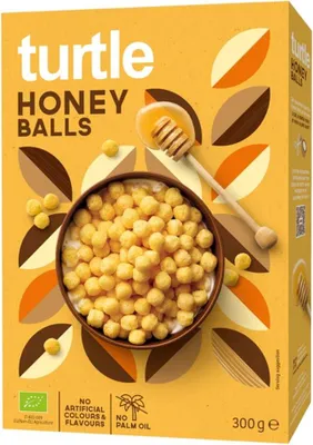 Produktbild von turtle Honey Balls, Cornflakes, 300 g, Honig