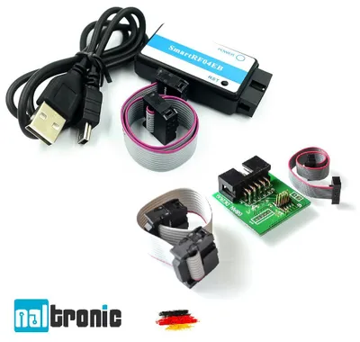Produktbild von CC Debugger + Adapterkabel für CC2531 CC2530 CC2540 USB Stick Zigbee SmartRF04EB
