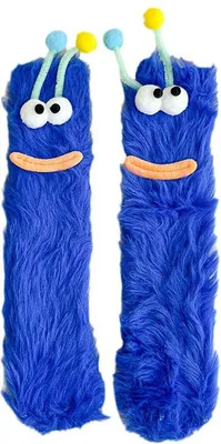 Produktbild von Flauschige, lustige Socken mit Augen – niedliche Winterschlafsocken für Damen, Mädchen, Jungen und Herren zum Entspannen zu Hause