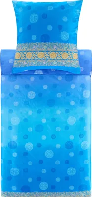 Produktbild von Bassetti Satin-Bettwäsche-Garnitur PALLAVICINO Farbe C1 AZURBLAU Größe 135x200+80x80