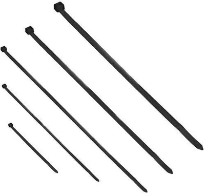 Produktbild von Orno Kabelbinder 5x20 Stück sortiert schwarz Beutel (100) - 4113445